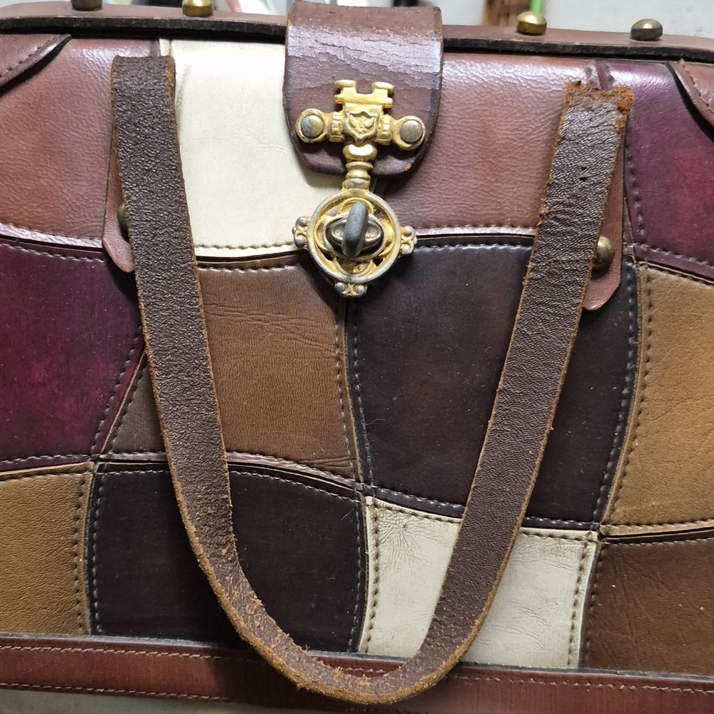 Patchwork Leather Handbag - image 3